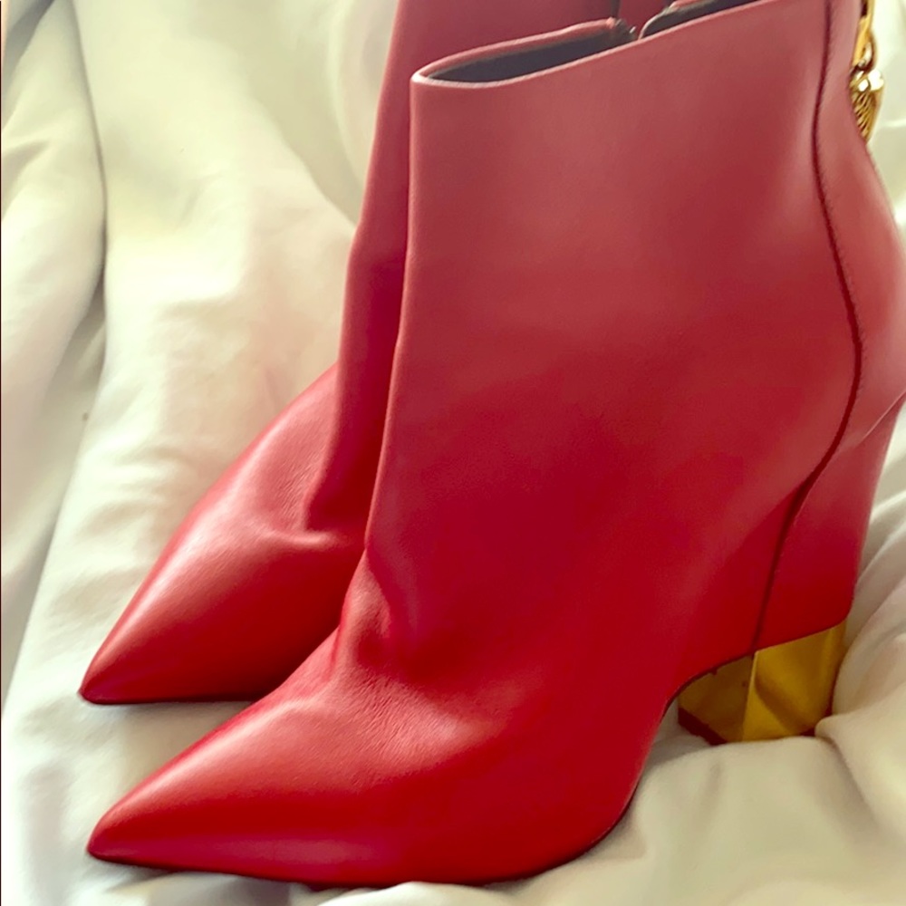 Giuseppe Zanotti Size 40/ 10 red leather boots